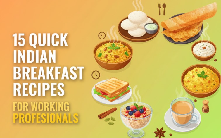 15 Quick Indian Breakfast Recipes for Working Professionals | Anil Foods